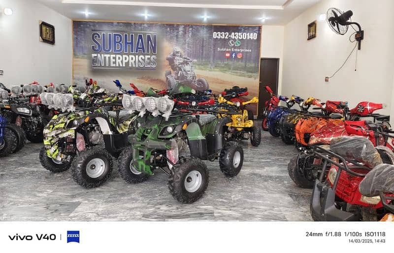 125cc Best for Hunting Atv Quad 4 Wheels Bikes Delivery In All Pak 2