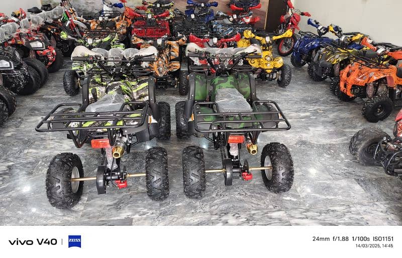 125cc Best for Hunting Atv Quad 4 Wheels Bikes Delivery In All Pak 7