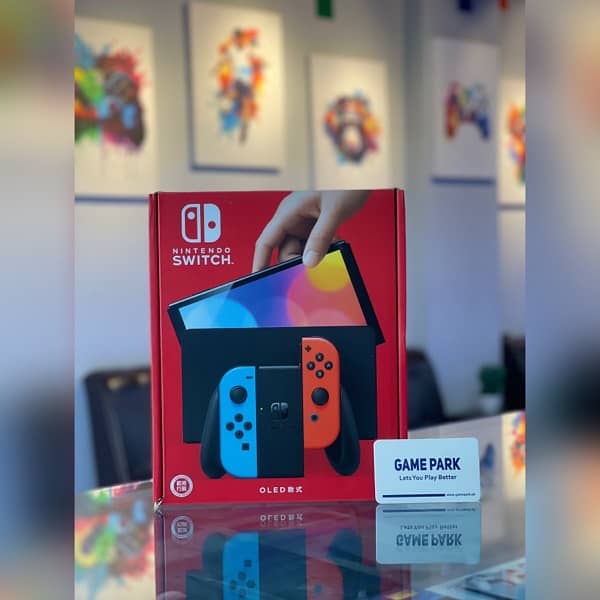 Nintendo Switch OLED Red Blue 0
