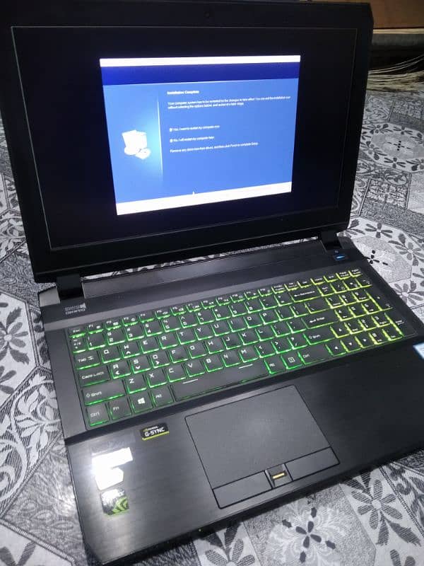 Clevo gaming with 8gb gtx1070 corei7 7820hk 16gbram 512ssd rgbkeyboard 10