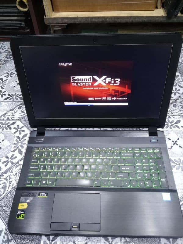 Clevo gaming with 8gb gtx1070 corei7 7820hk 16gbram 512ssd rgbkeyboard 12
