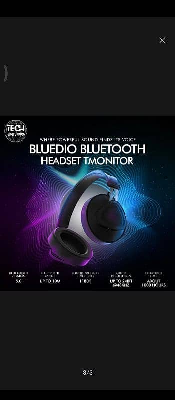 Bluedio T Monitor Hetadphone - 40mm 6
