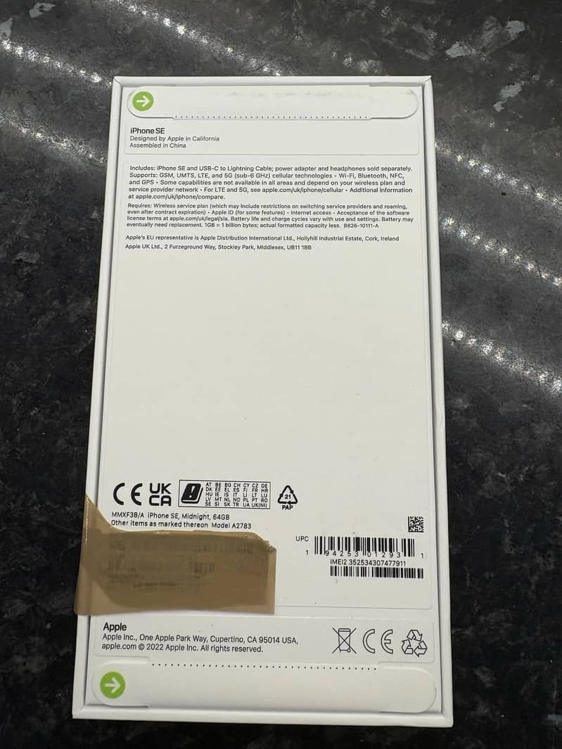 Apple iPhone SE 3rd Gen/2022 (Non-active, FU/Non-PTA/New) @Machines-PK 1