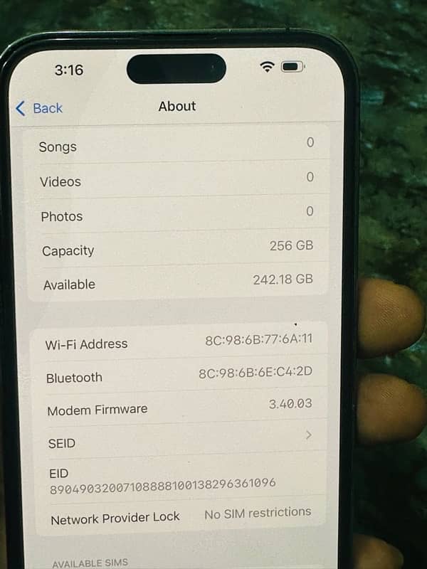iphone 14 pro max 256gb LLA 10