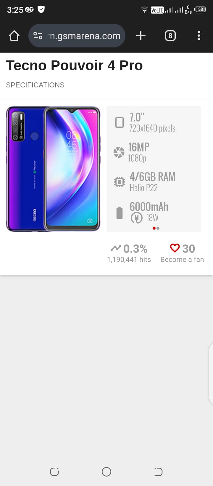 tecno lc8 pouvoir 4 pro 5