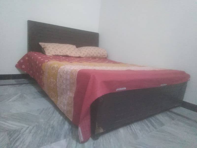 Double bed with foam mattress in good condition 2