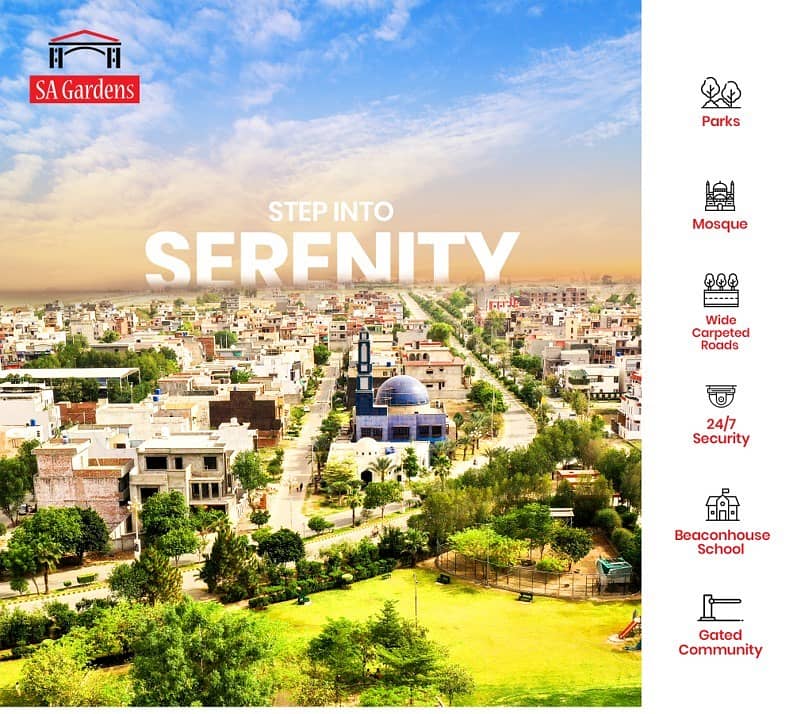 1 Kanal VVIP Plot In SA Garden Phase 2 Premium Block 3
