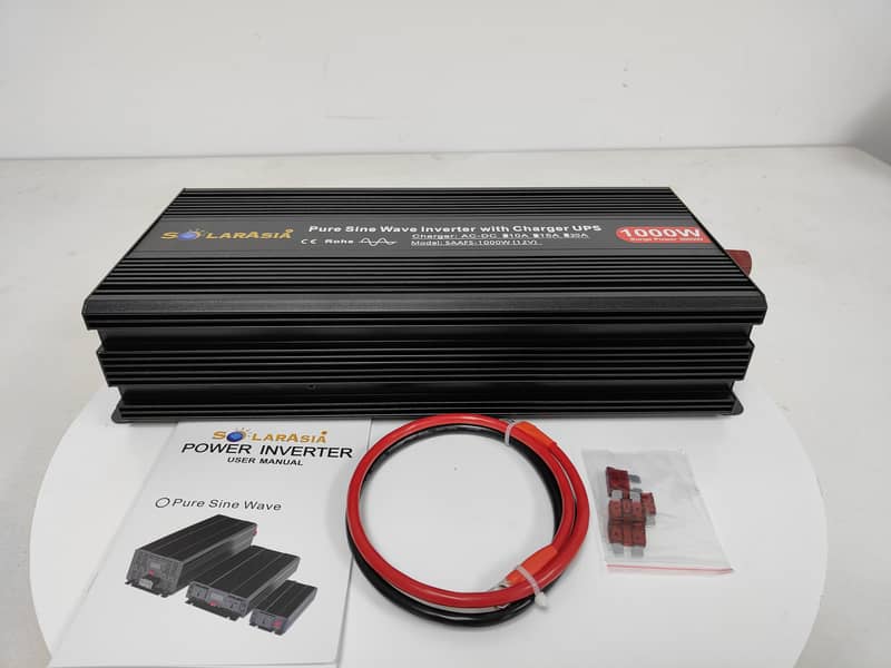 1000W Pure Sine Wave Inverter (3kw)Peak with LCD & Charger 15M Wty 1