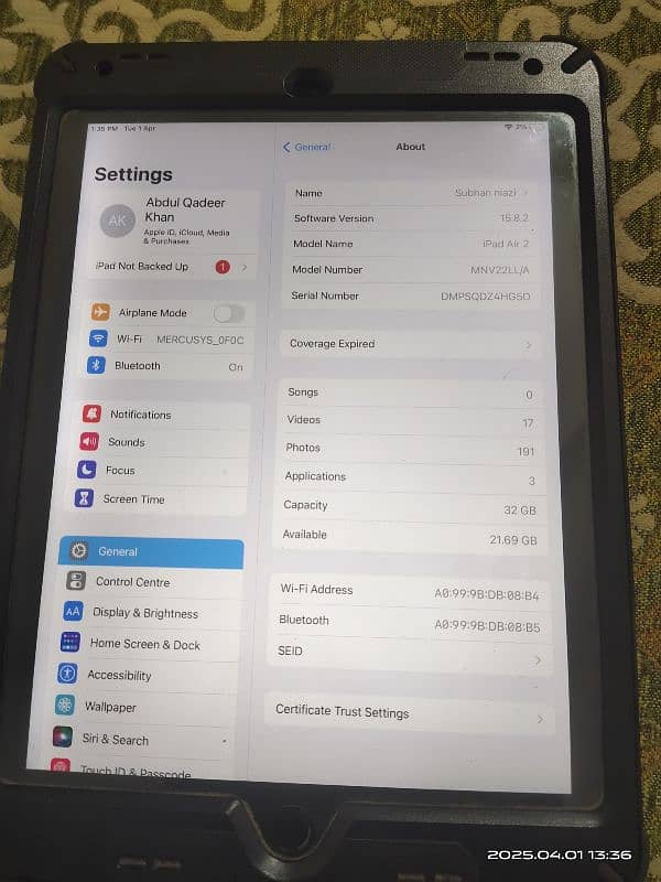 iPad air 2 32 gb 0