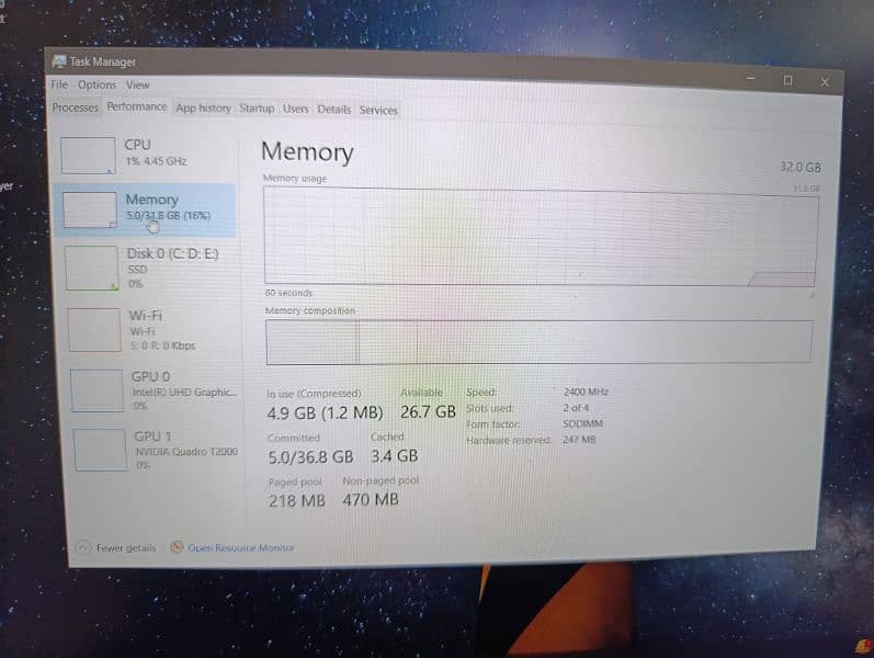 Dell Precision 7540 -T2000 4GB Dedicated NVEDIA Graphics 8