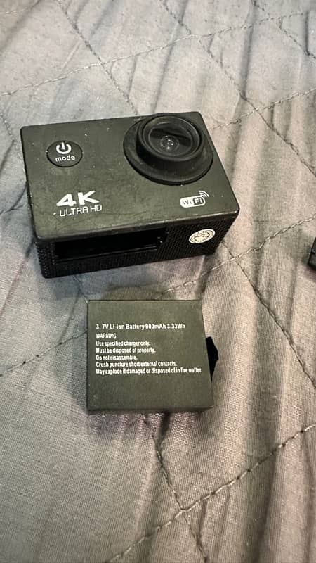 4K WiFi Action camera for sale in good working condition 3