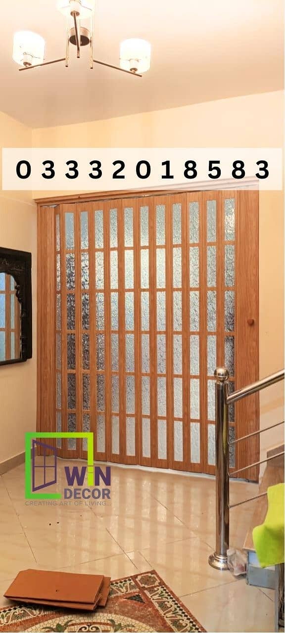 uPVC Imported Shutter partition doors waterproof termite proof 5
