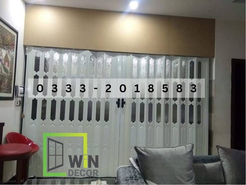 uPVC Imported Shutter partition doors waterproof termite proof 6
