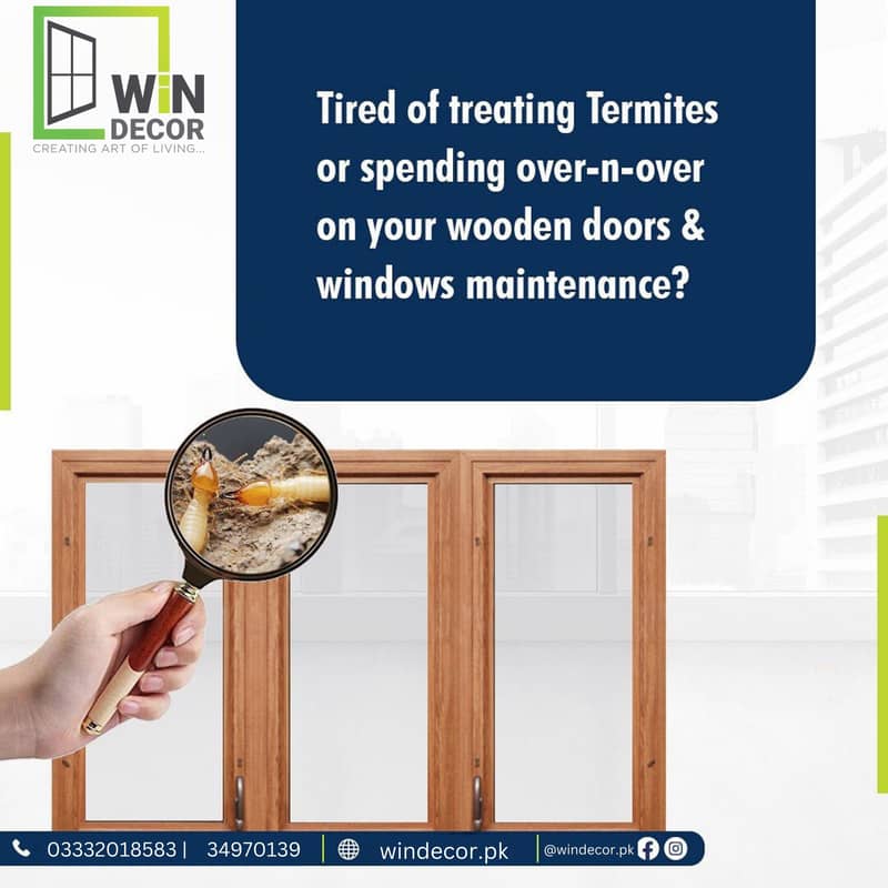 uPVC Imported Shutter partition doors waterproof termite proof 9