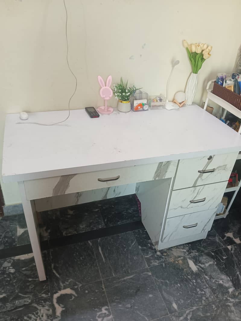 Study table/ Office table 4 drawers 8
