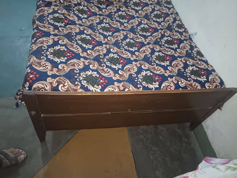 Single Bed Urgent Sale with matress Serious Customer Contact Please 1