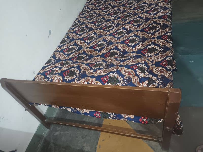 Single Bed Urgent Sale with matress Serious Customer Contact Please 3