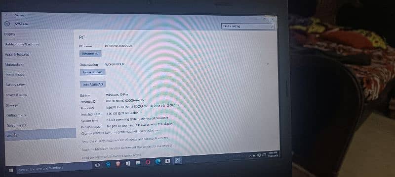 Lenovo laptop for sale in /512GB 5