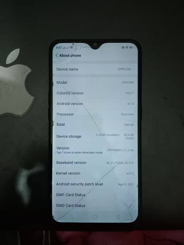 OPPO A5s  3/32 With IMEI Match Box 3