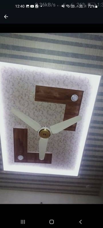 Ceiling,PVC Panels,Wallpapers, Moulding Available with fitting