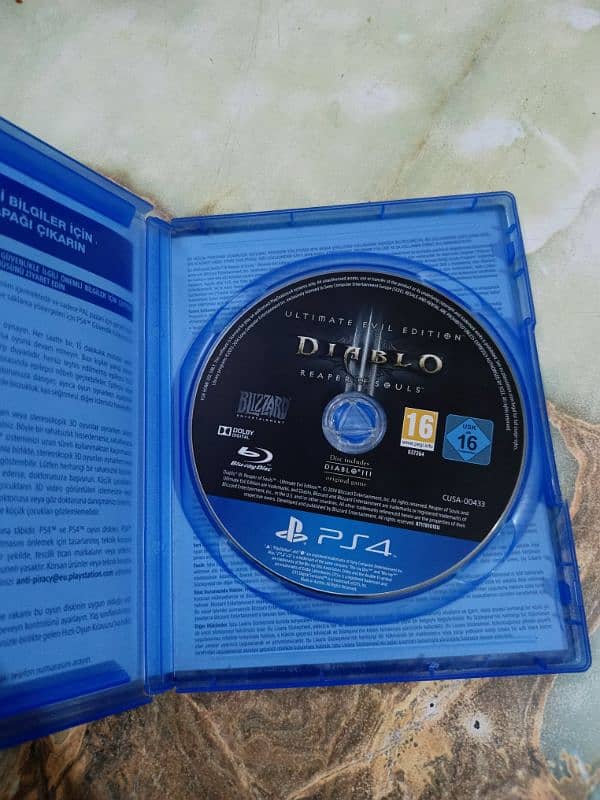 Diablo Brand new disk once used 0