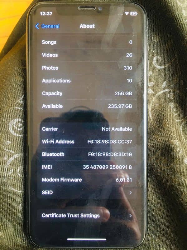 iPhone X , Non Pta , 256 Gb , Baterry Health 85% 9