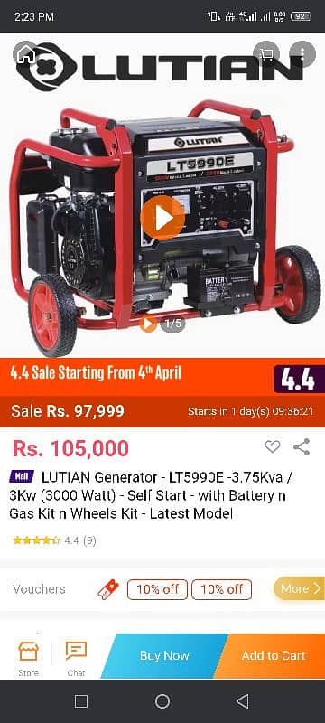 generator for sell 0
