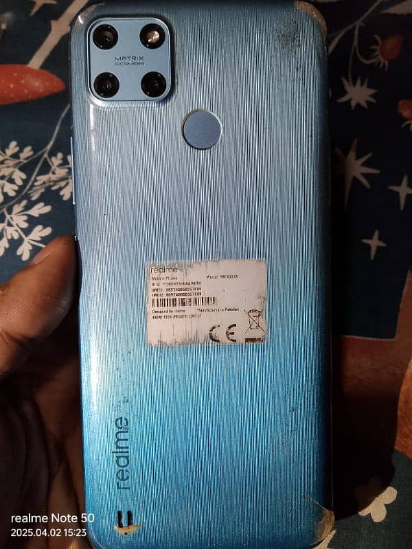 realme c25y official pta approved condition 10/9.5 urgent sell 6