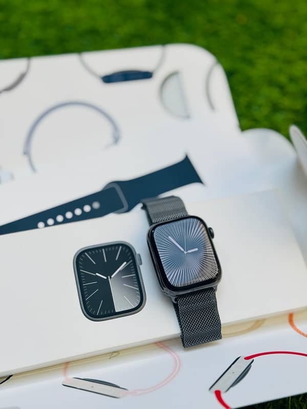 apple watch series 9 stainless steel graphite color 0