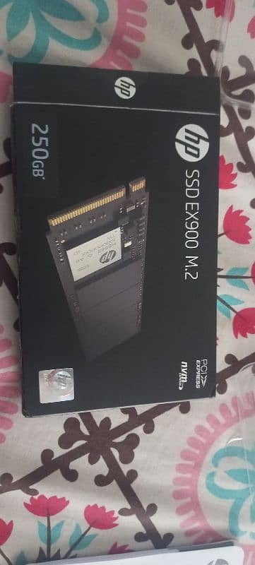 HP NVME SSD 250 GB EX900 M2 Genuine FOR SALE WITH BOX EXCELLENT CONDIT 0
