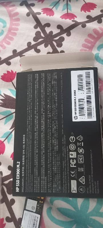 HP NVME SSD 250 GB EX900 M2 Genuine FOR SALE WITH BOX EXCELLENT CONDIT 4