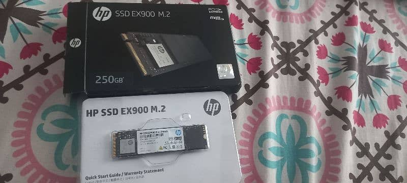 HP NVME SSD 250 GB EX900 M2 Genuine FOR SALE WITH BOX EXCELLENT CONDIT 6