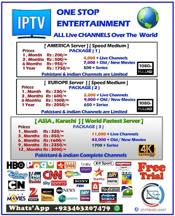 IPTV service available all over Pakistan 0