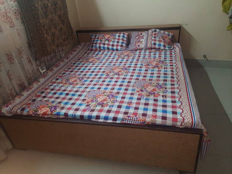 double bed for sale (without mattress) 0