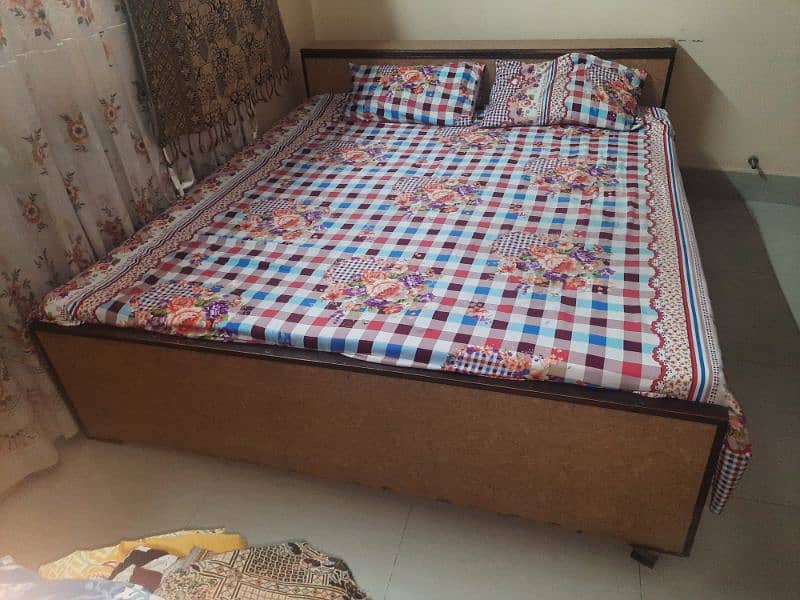 double bed for sale (without mattress) 1
