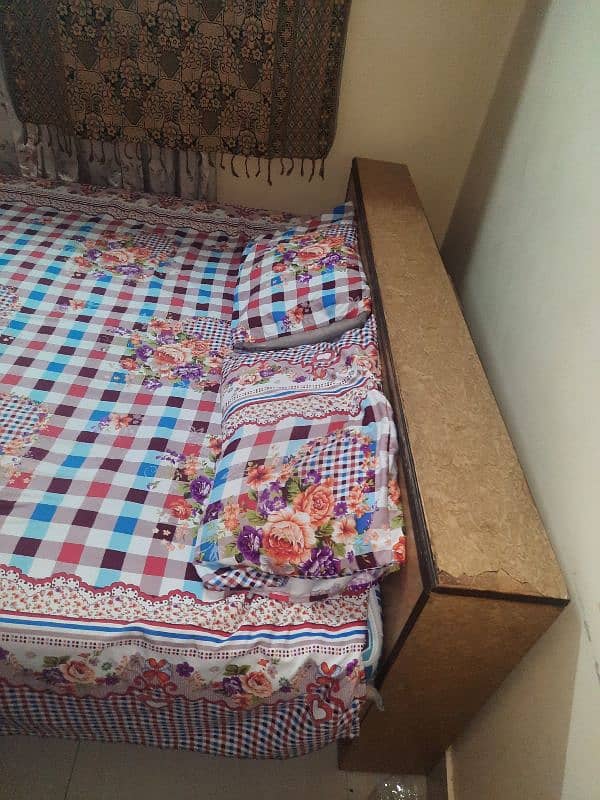 double bed for sale (without mattress) 3