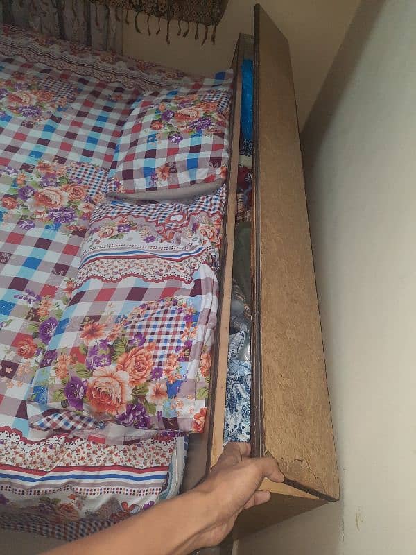 double bed for sale (without mattress) 4