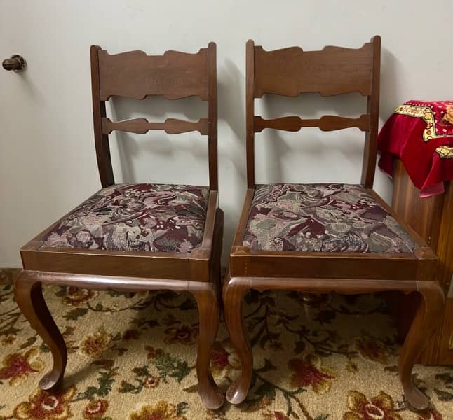 Dining and Tea Table with 5 Chairs (Taali Wood) 1