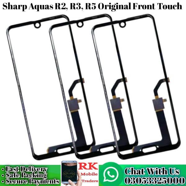 Sharp Aquos R2 Touch Glass, R3 Penal, R5 Mobiles Until Screen All 13