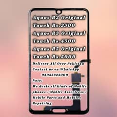 Sharp Aquos R2, R3, R5 Touch Glass / Unit / Penals / Back Glass