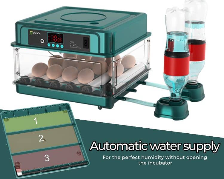 70 eggs intelligent fully automatic incubator dual power 6