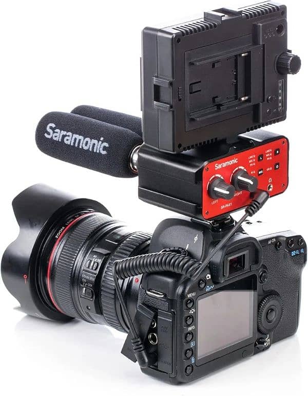 SARAMONIC On Camera Two-Channel Audio Mixer With Phantom Power 3