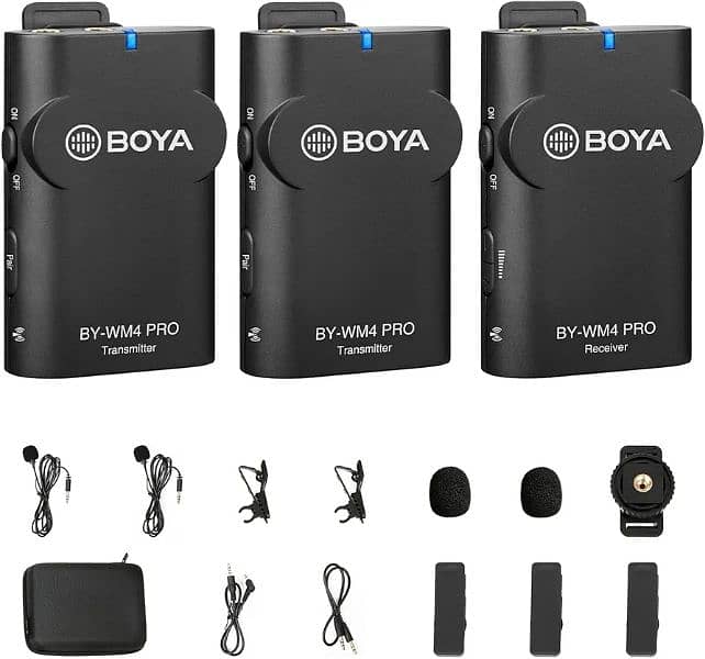BOYA *BY-WM4 PRO* And *BY-WM4 PRO-K2* PREMIUM MICROPHONES KITS 0