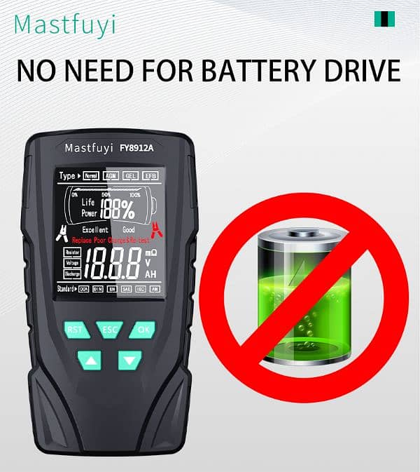 Car Battery Tester 12V 24V Car Motorcycle Truck Battery Monitorin 4