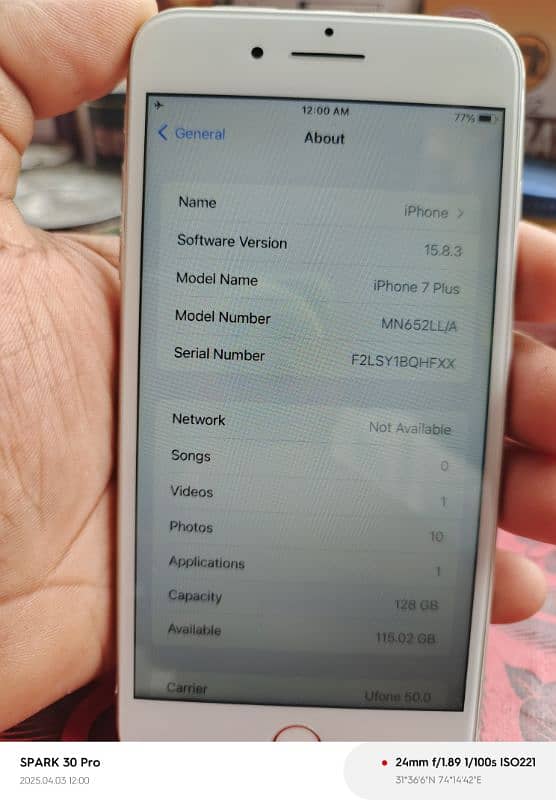 I phone 7plus 3