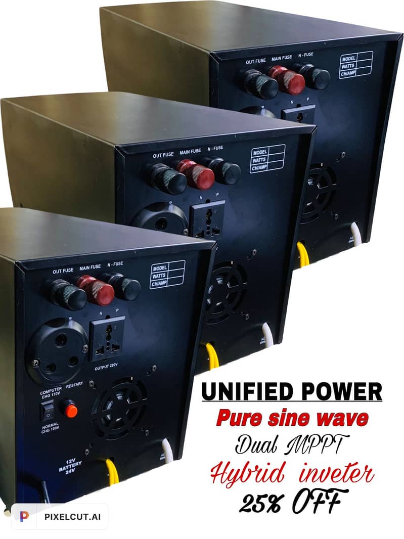PV2500 24v Solar inverter Supper Pure Sine Mppt Hybrid 0