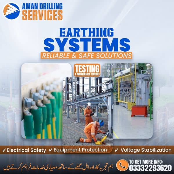 Water boring, Earthing, Thrust boring, Solar installation 2