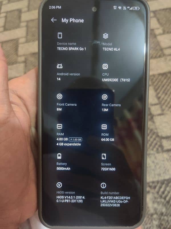 tecno spark go1 4 64 0