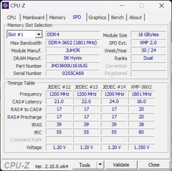 New 32GB (16x2) DDR4 Ram CL16 3600mhz by Juhor for Gaming PCs 8