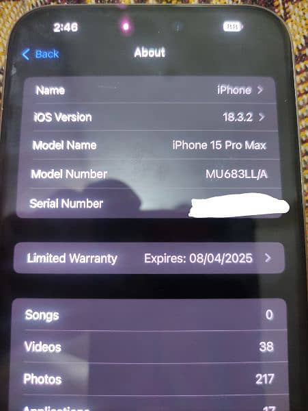 iPhone 15 Pro Max NON PTA 256gb Natural Titanium 7